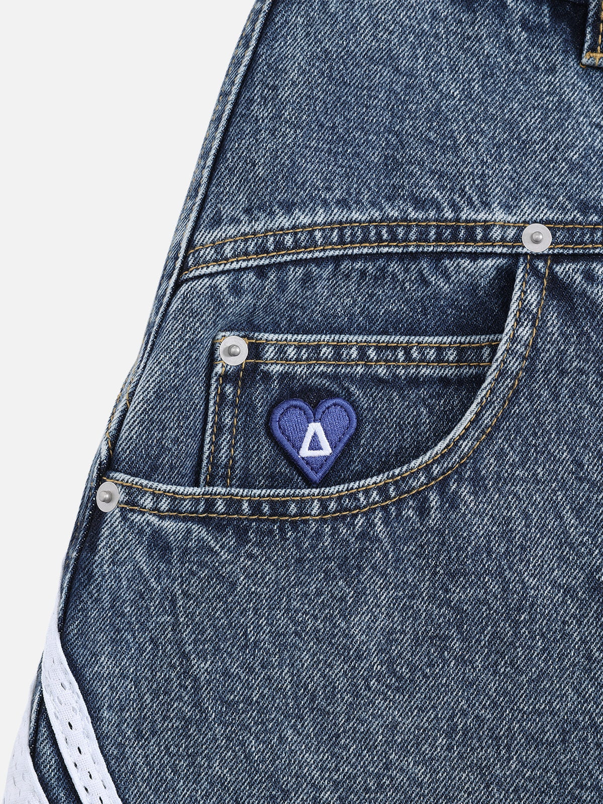 Aelfric Eden Washed Stripe Panel Jorts