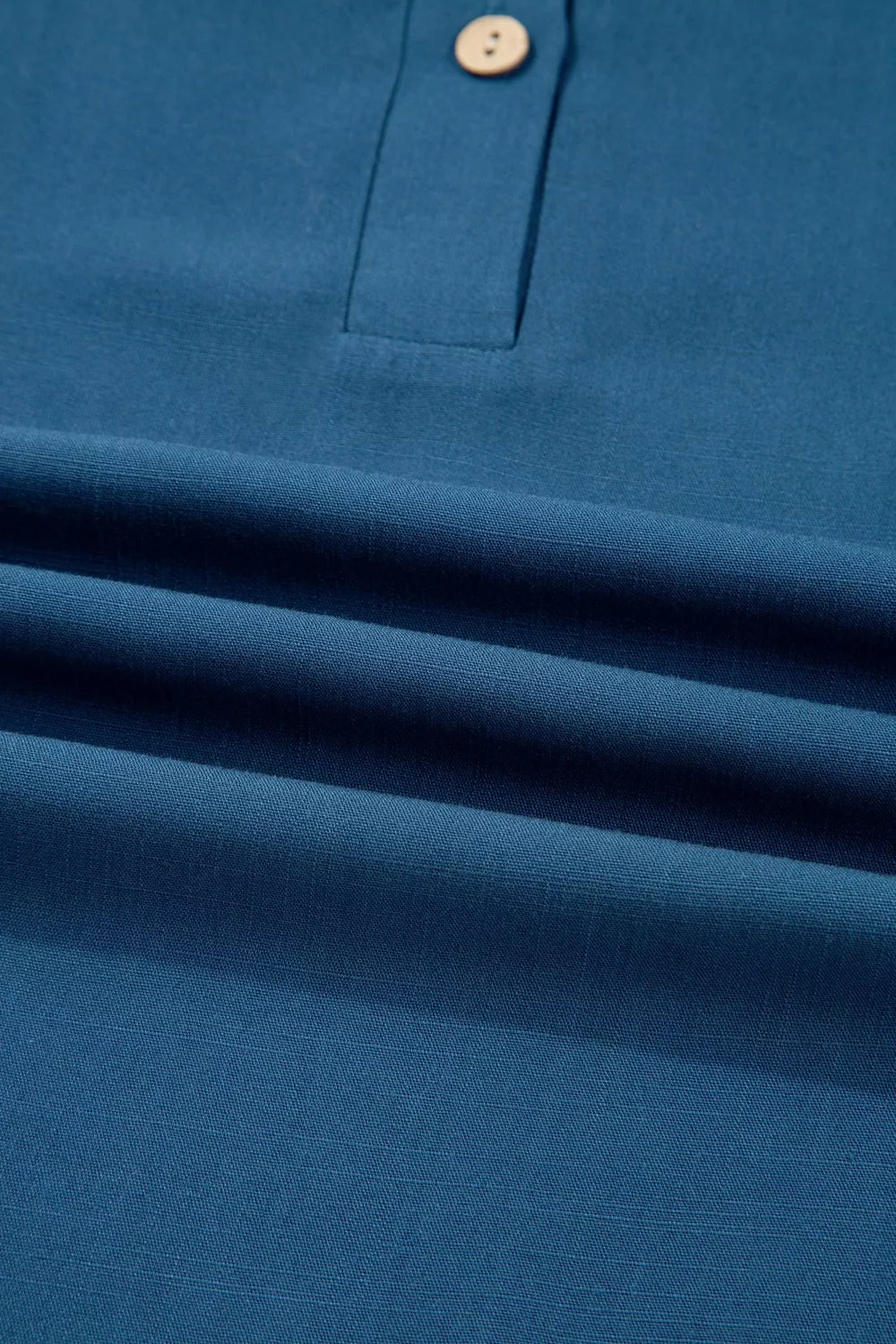 Button Detail Flounce Sleeve Blouse