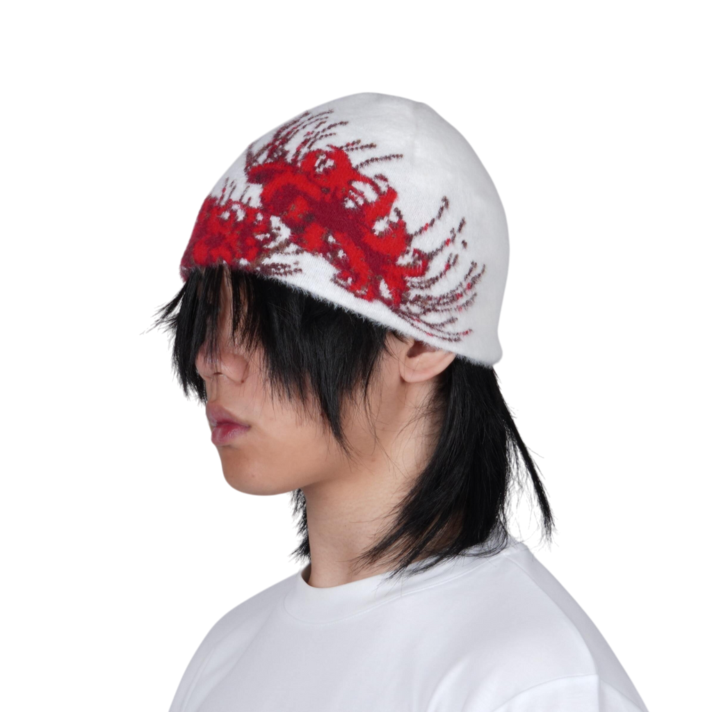 "SPIDER" SATIN-LINED MOHAIR BEANIE