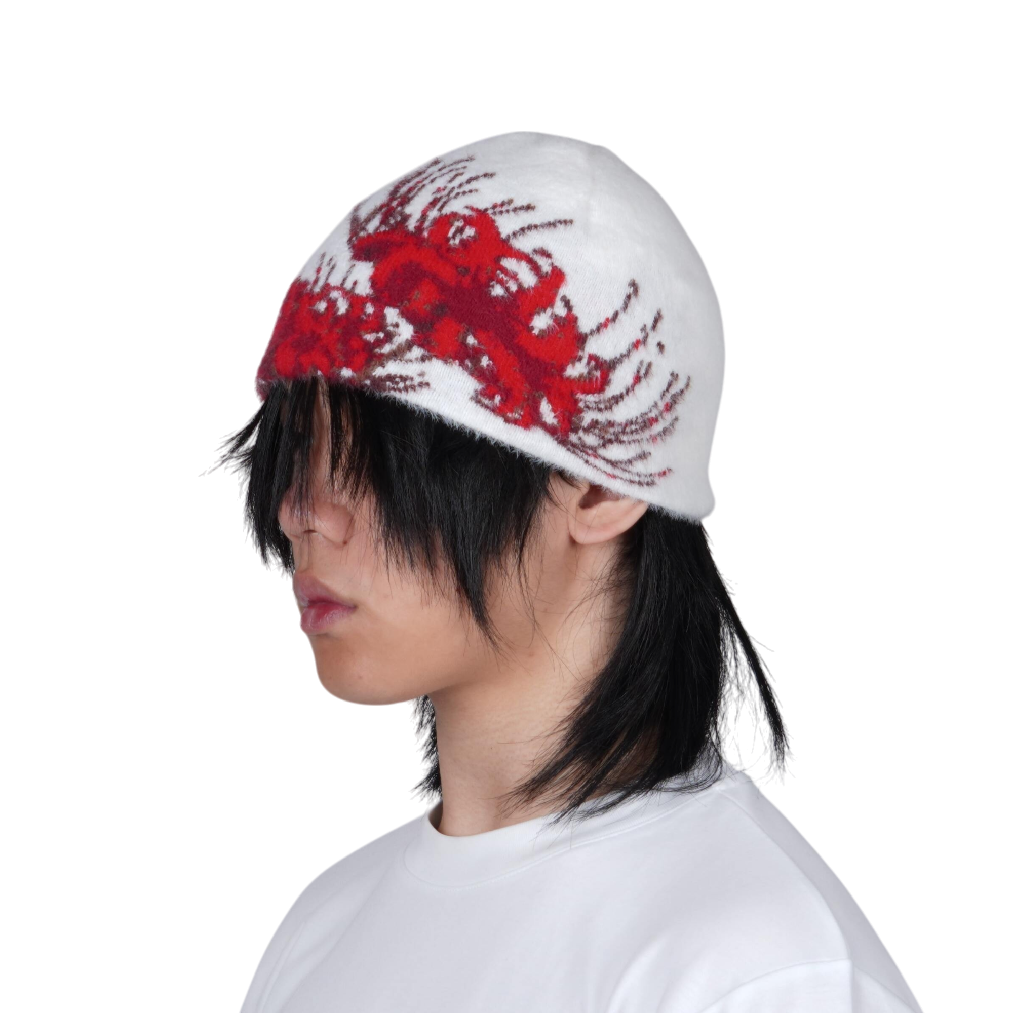 "SPIDER" SATIN-LINED MOHAIR BEANIE