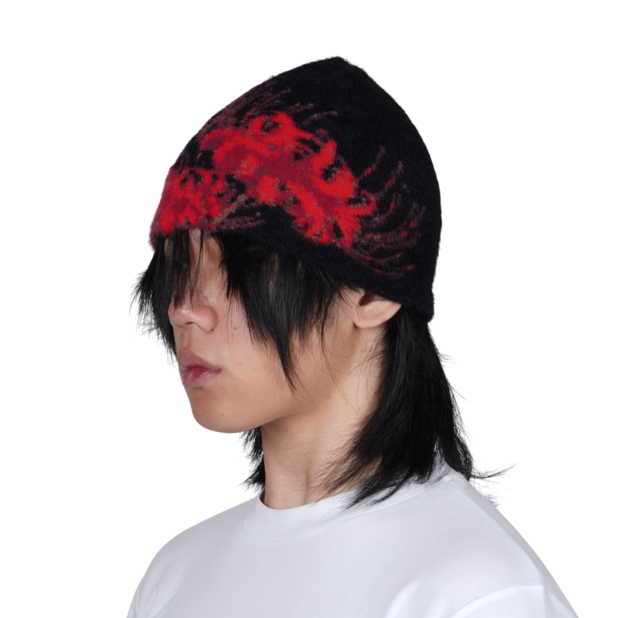 "SPIDER" SATIN-LINED MOHAIR BEANIE
