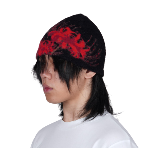 "SPIDER" SATIN-LINED MOHAIR BEANIE