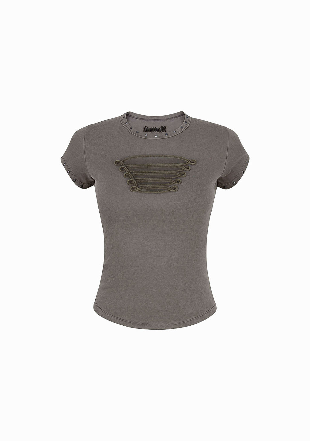ENIGMA MILITARY SCULPT BABY TEE WASHED ARMY GREEN