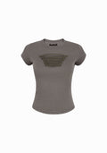 ENIGMA MILITARY SCULPT BABY TEE WASHED ARMY GREEN