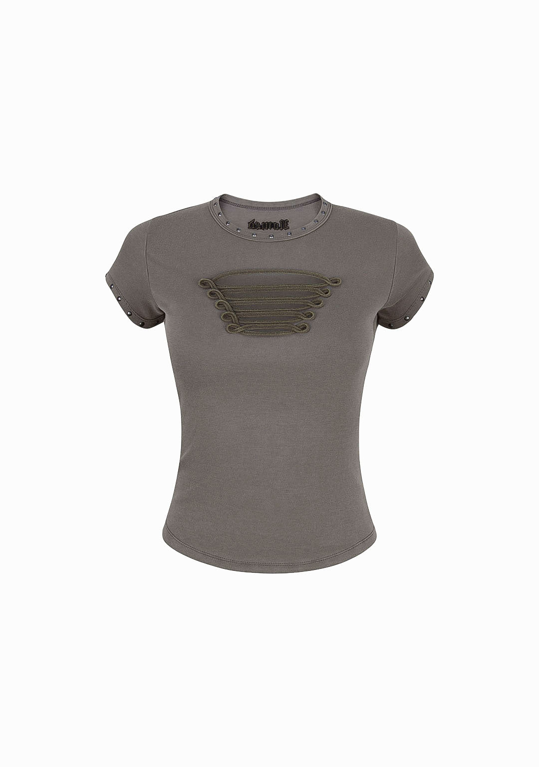 ENIGMA MILITARY SCULPT BABY TEE WASHED ARMY GREEN