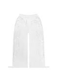 FALLEN RHINESTONE OVERSIZED SWEATPANTS WHITE