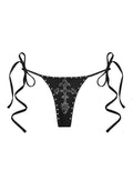FERAL STUDDED BIKINI BOTTOMS BLACK