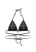 FERAL STUDDED BIKINI TOP BLACK