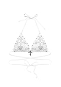 FERAL STUDDED BIKINI TOP WHITE