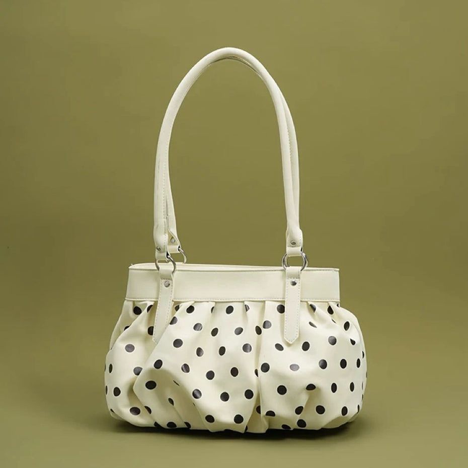 Girly Polka Dot Shoulder Bag with Starfish Charm