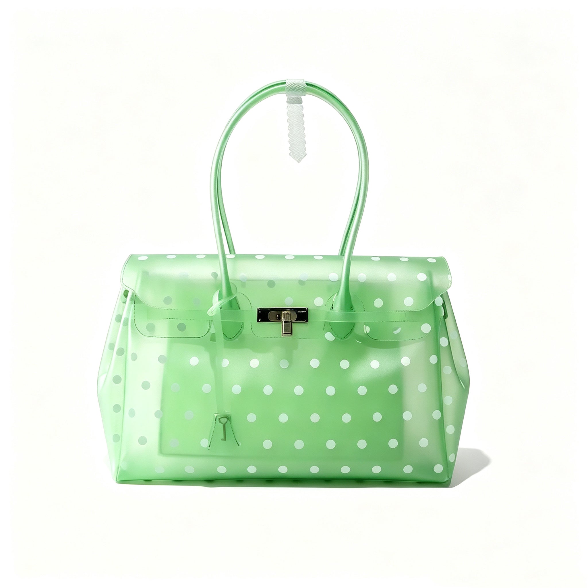 Girly Polka Dots Jelly Tote Shoulder Bag