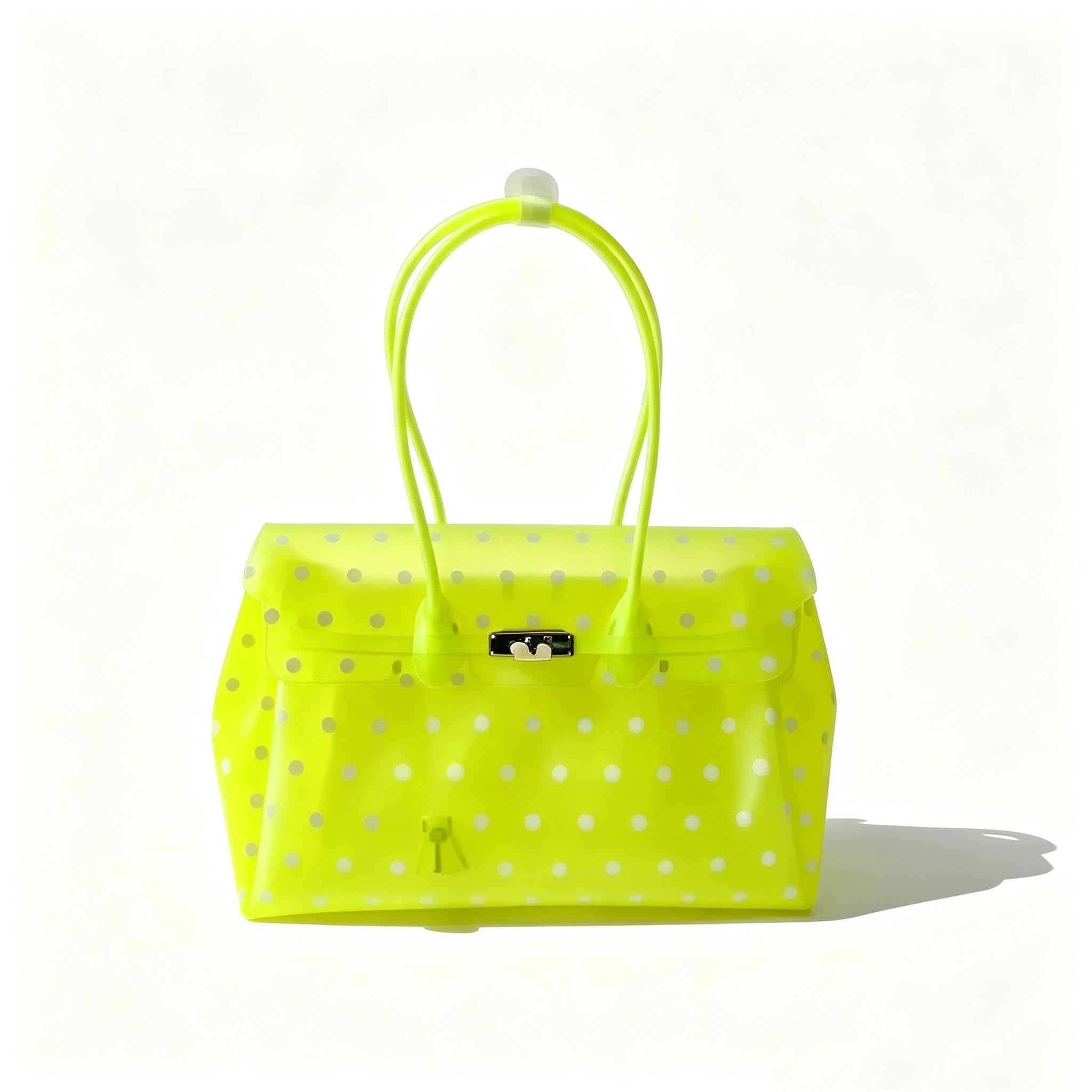 Girly Polka Dots Jelly Tote Shoulder Bag
