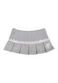 WHISPER PLEATED MINI SKIRT GREY MARL