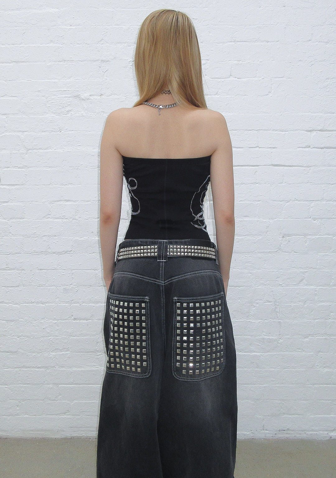 MUSE RHINESTONE TUBE TOP