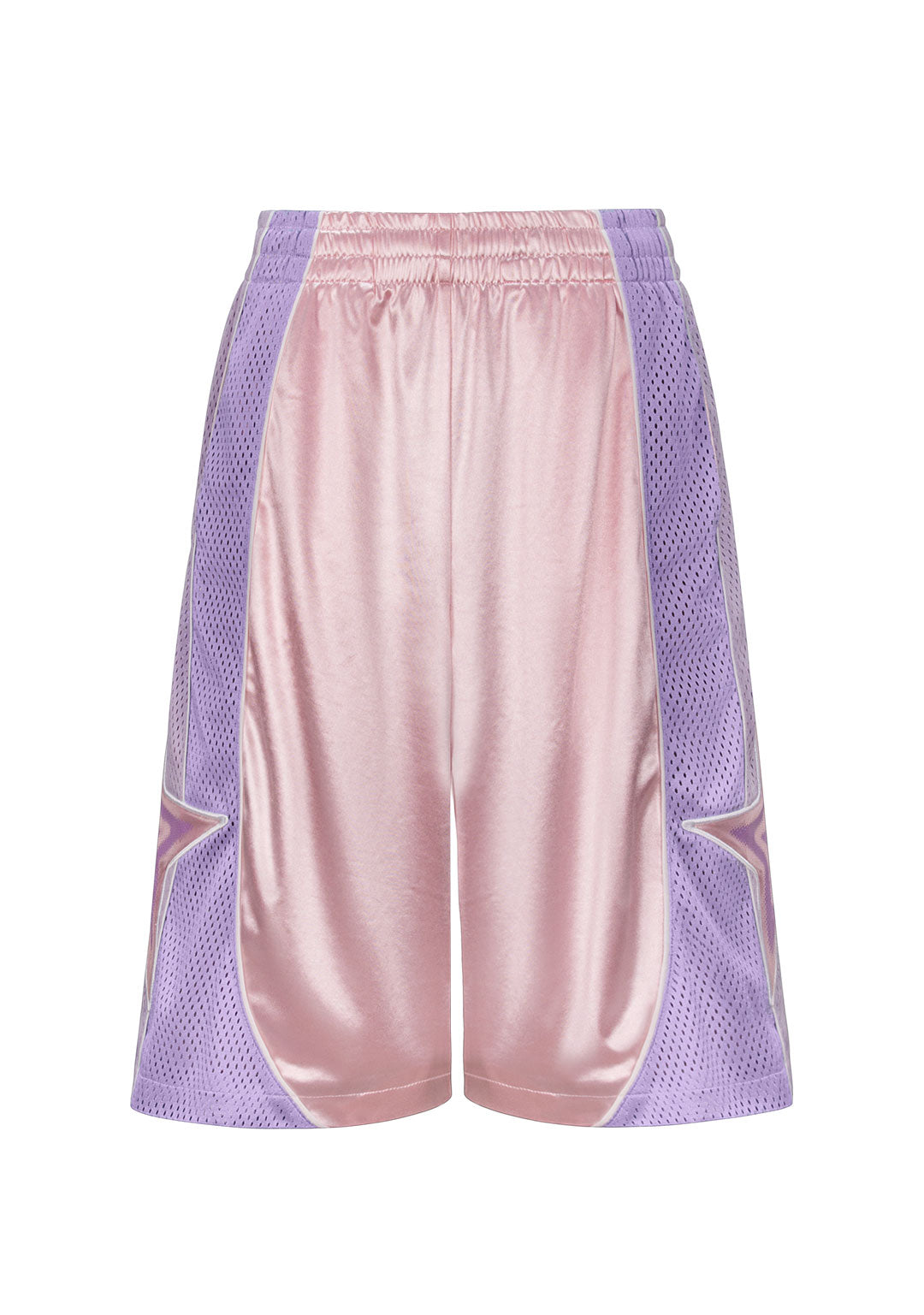 Nth ACTIVE AIRTEX MESH OVERSIZED SHORTS BABY PINK
