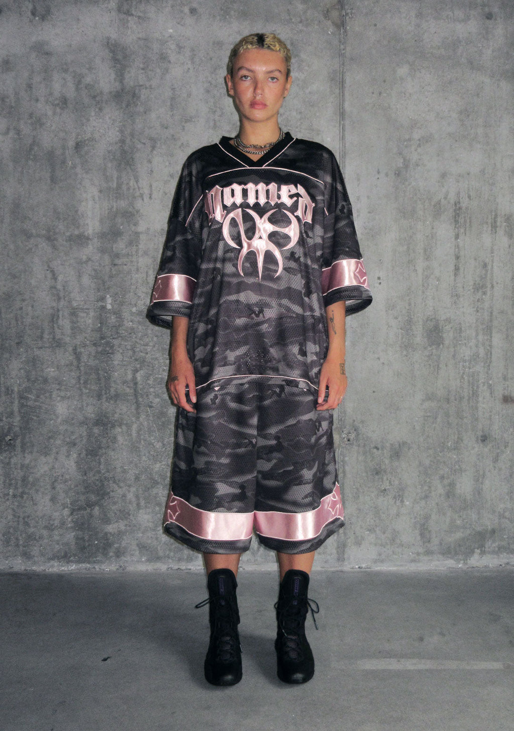 Nth ACTIVE AIRTEX MESH OVERSIZED JERSEY CAMO