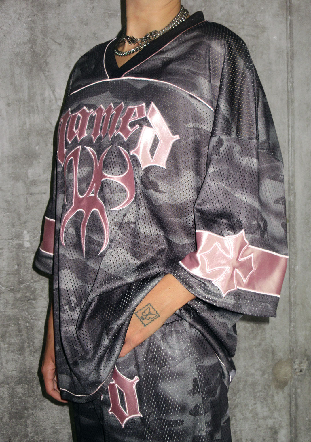Nth ACTIVE AIRTEX MESH OVERSIZED JERSEY CAMO