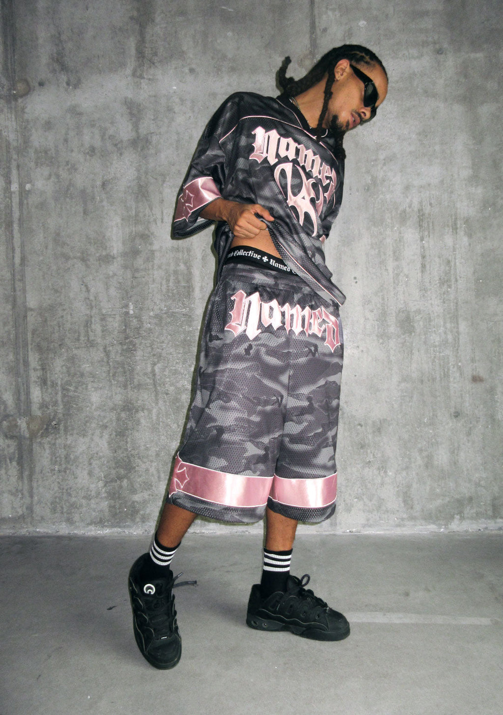 Nth ACTIVE AIRTEX MESH OVERSIZED JERSEY CAMO