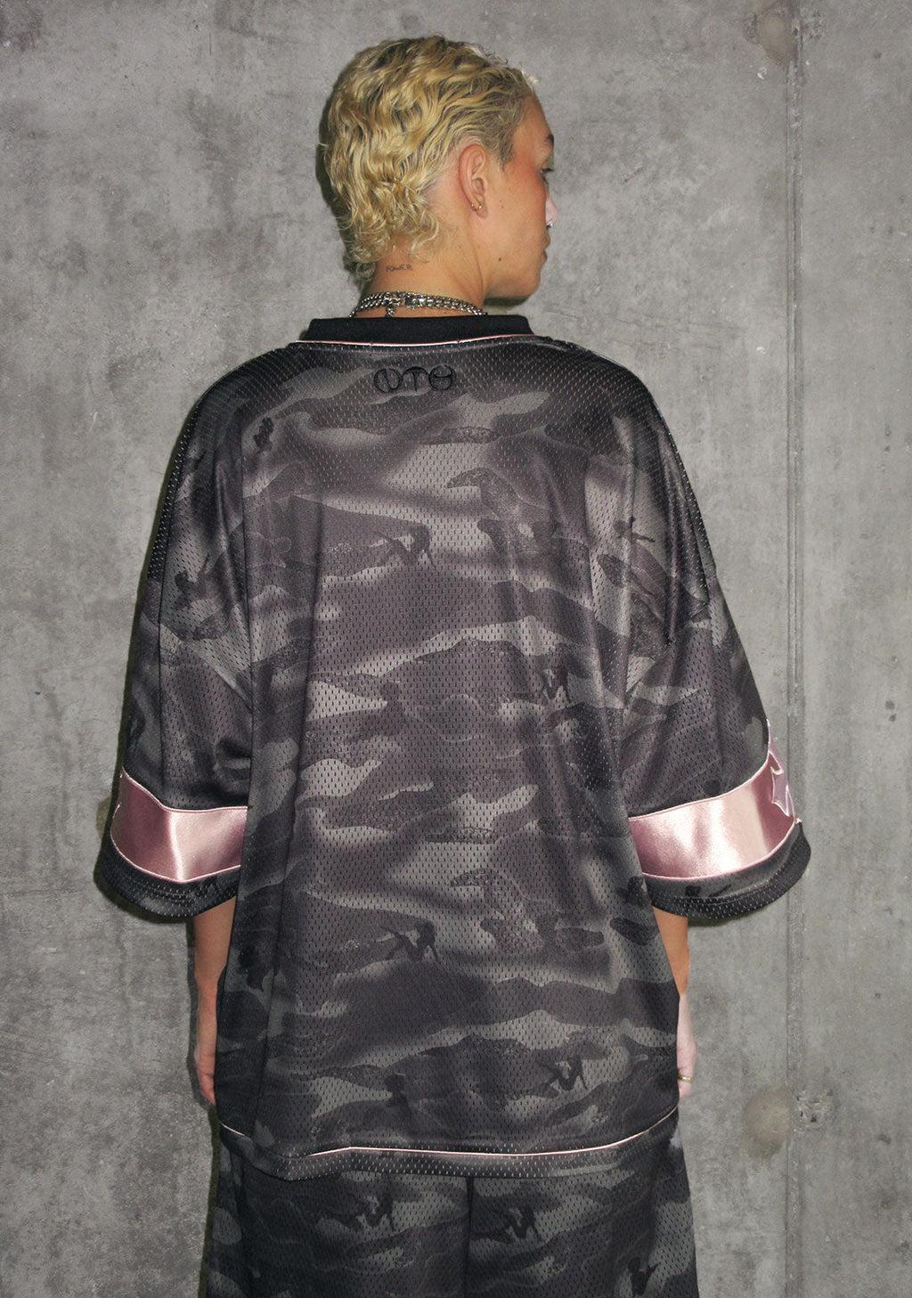 Nth ACTIVE AIRTEX MESH OVERSIZED JERSEY CAMO