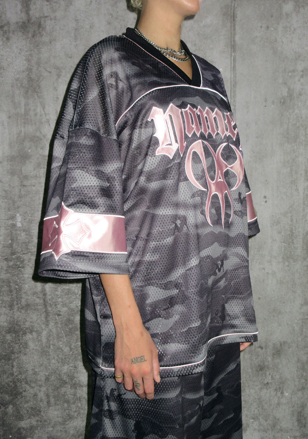 Nth ACTIVE AIRTEX MESH OVERSIZED JERSEY CAMO