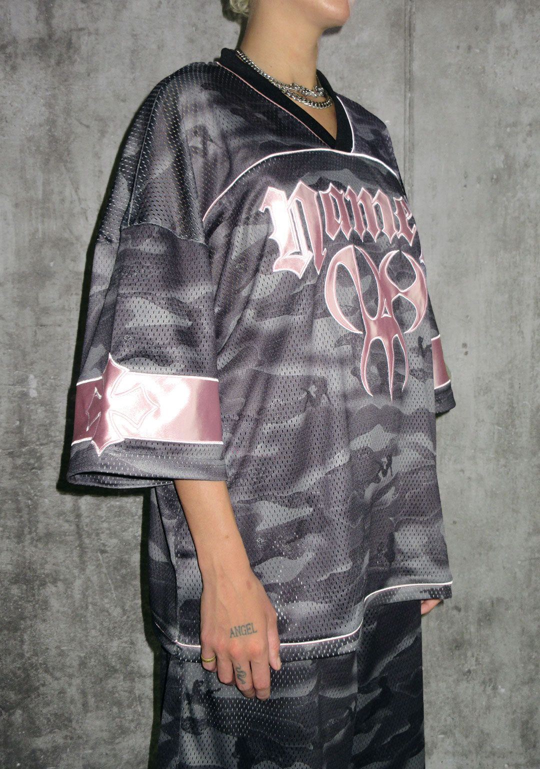 Nth ACTIVE AIRTEX MESH OVERSIZED JERSEY CAMO