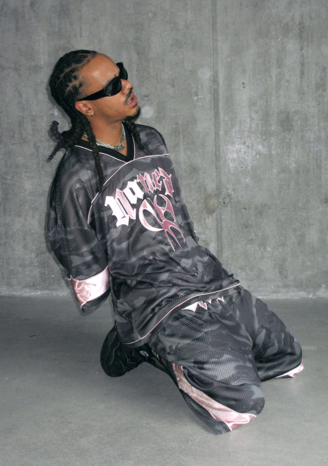 Nth ACTIVE AIRTEX MESH OVERSIZED JERSEY CAMO