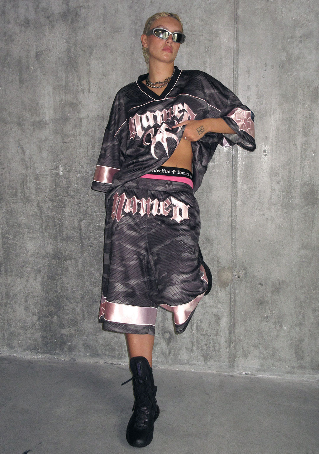 Nth ACTIVE AIRTEX MESH OVERSIZED JERSEY CAMO
