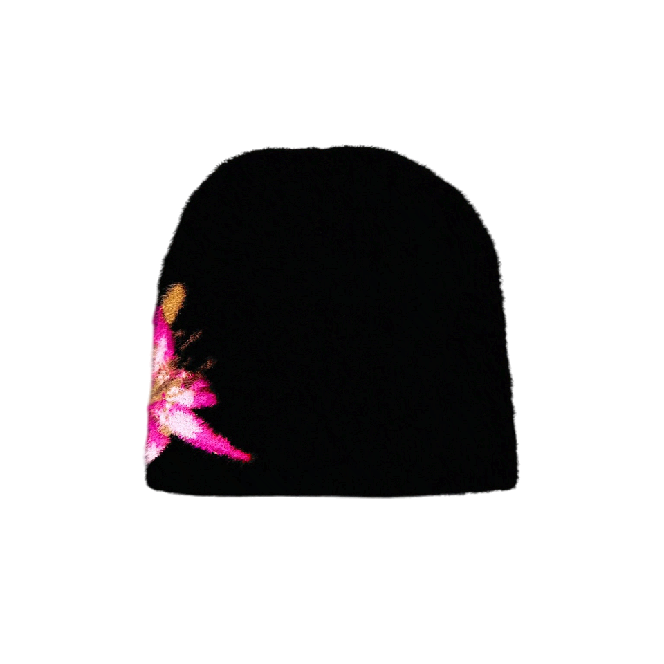 "LILY" SATIN-LINED MOHAIR BEANIE
