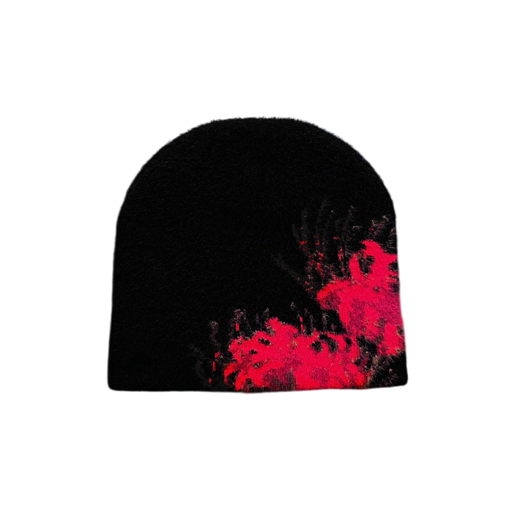 "SPIDER" SATIN-LINED MOHAIR BEANIE