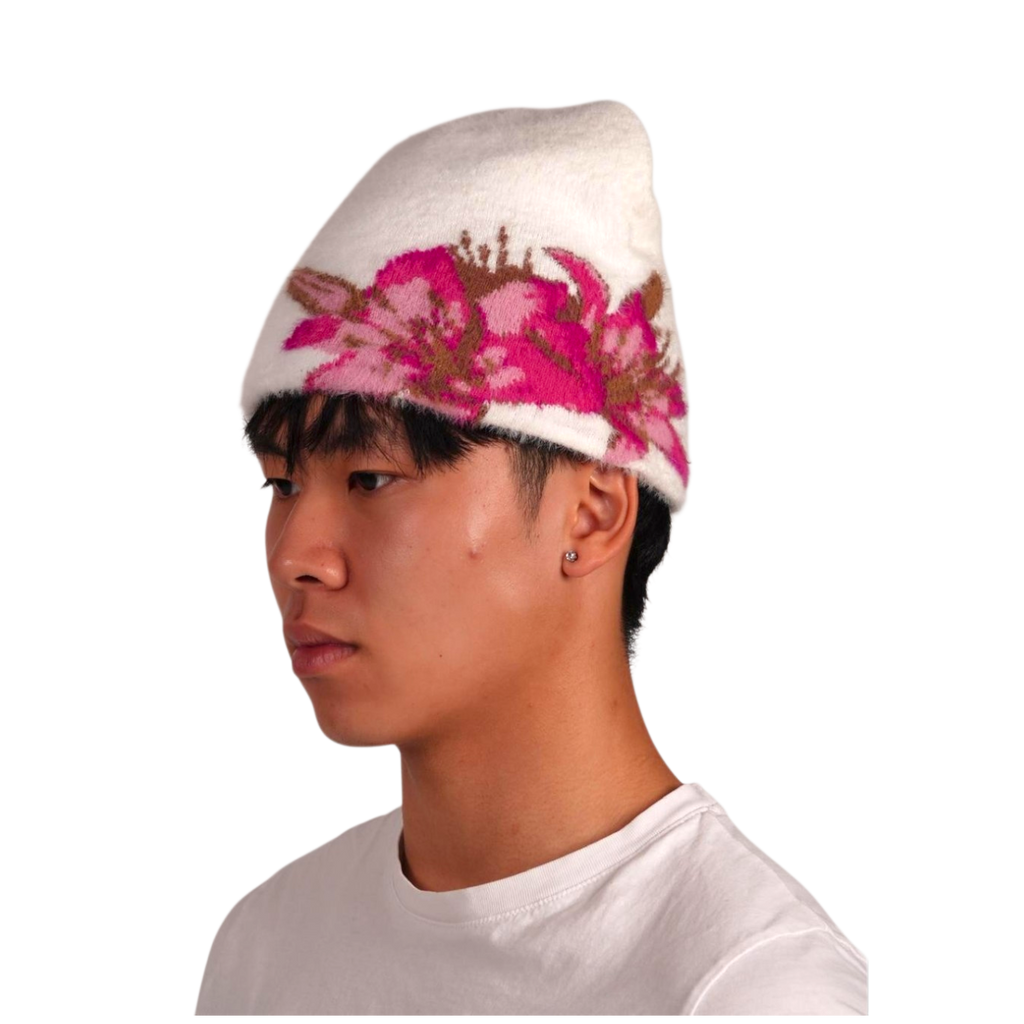 "LILY" SATIN-LINED MOHAIR BEANIE