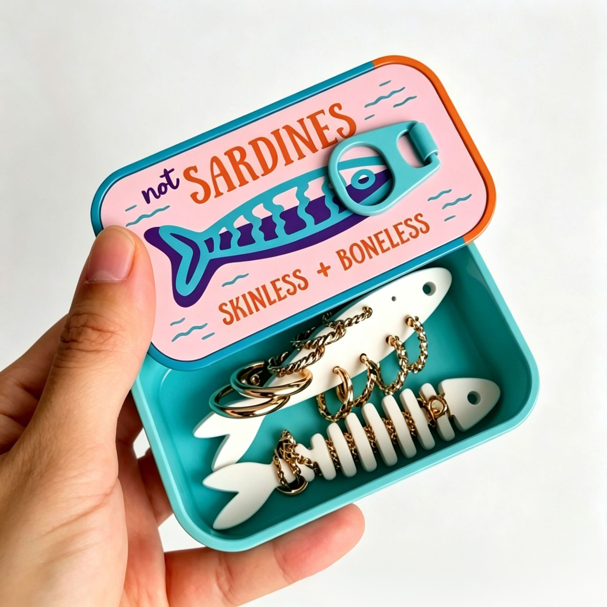 ✨ Sardine Mini Luxe Jewelry Case