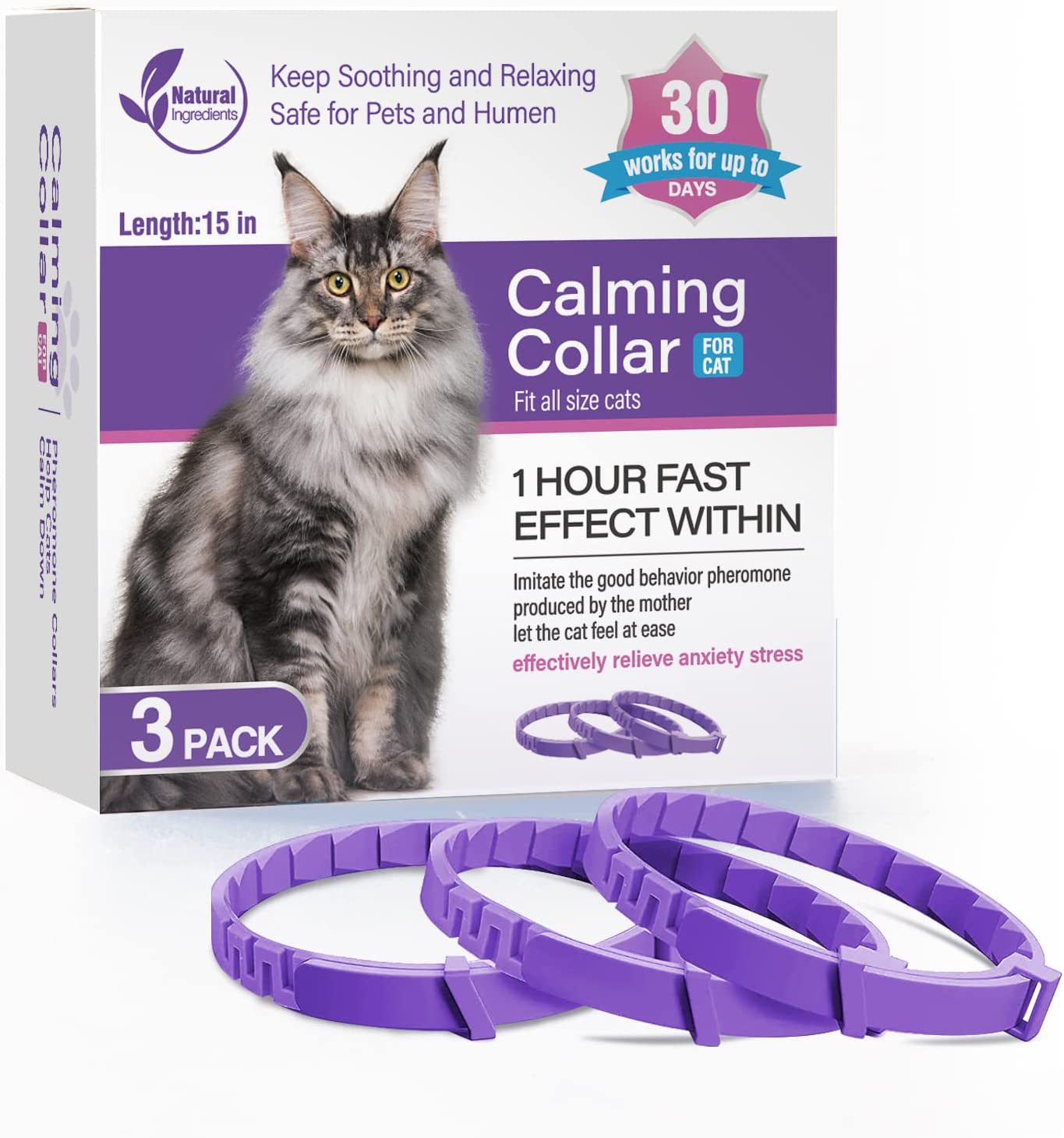Pet Calming Collar Multi-Pack — Cats & Dogs