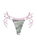 COLLIDE DOUBLE LAYER THONG BIKINI BOTTOMS CAMO