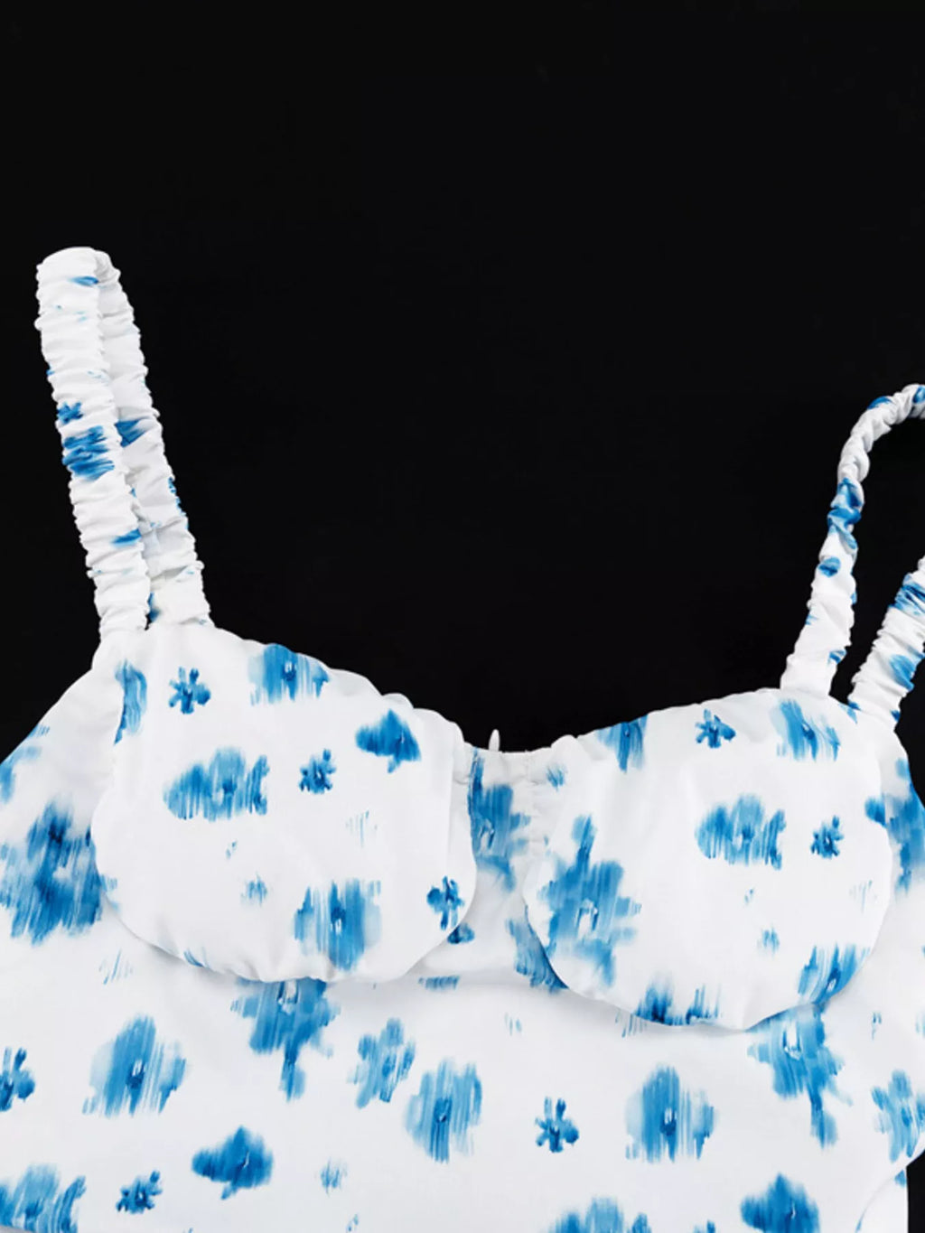 Floral Print Ruffle Hem Tank
