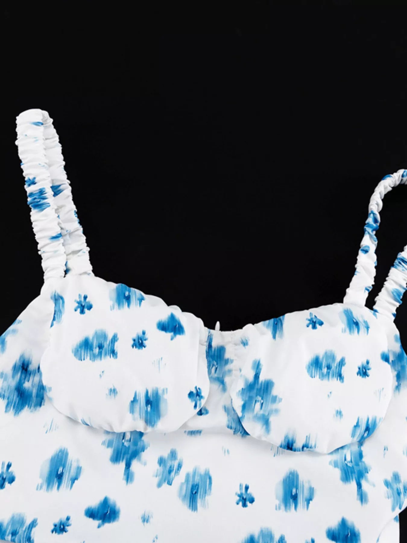 Floral Print Ruffle Hem Tank