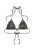 FAITHFUL STUDDED TRIANGLE BIKINI TOP CAMO