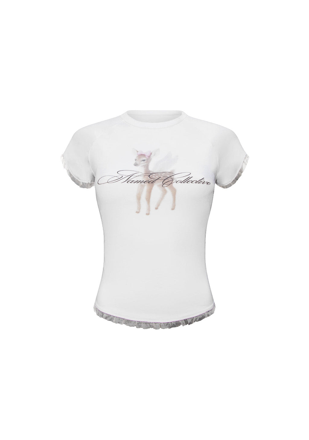 FAWN DEER BABY TEE WHITE