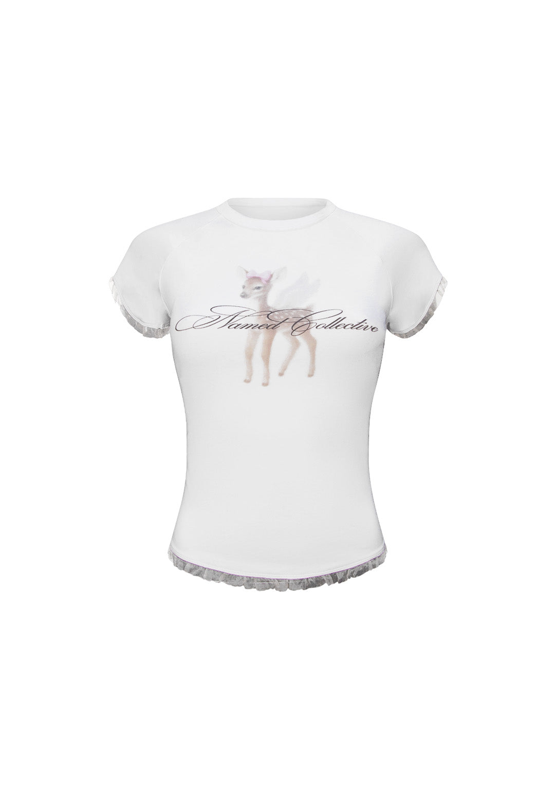 FAWN DEER BABY TEE WHITE