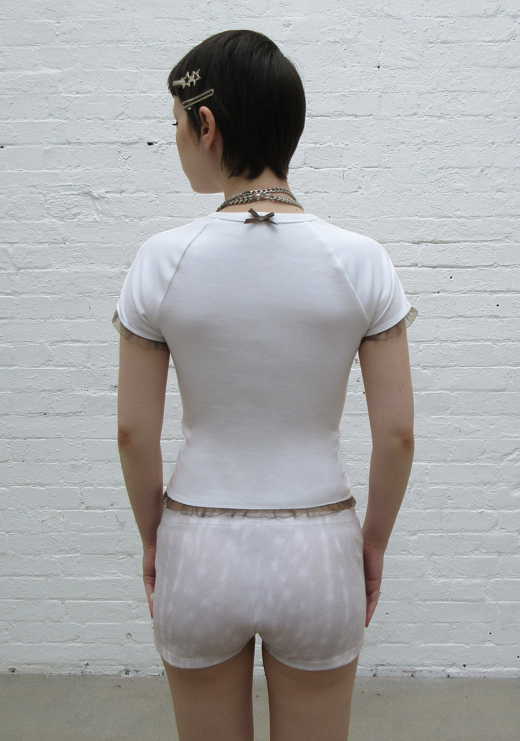 FAWN DEER BABY TEE WHITE