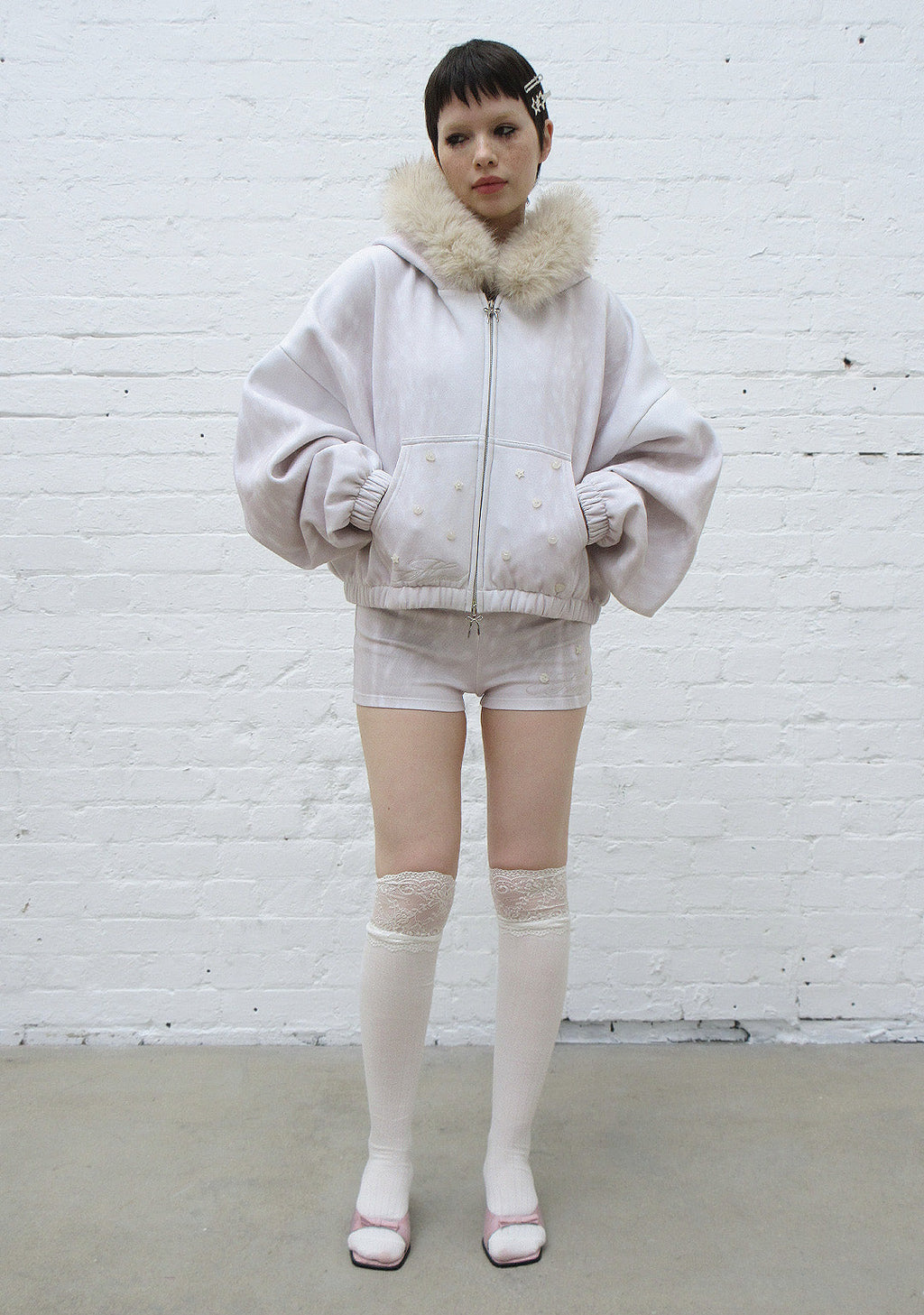 FAWN MICRO HOTPANT SHORTS OFF WHITE