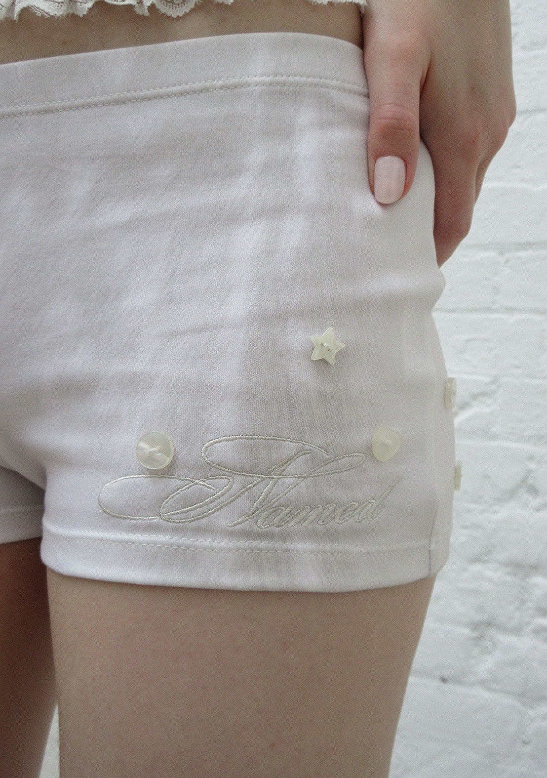 FAWN MICRO HOTPANT SHORTS OFF WHITE
