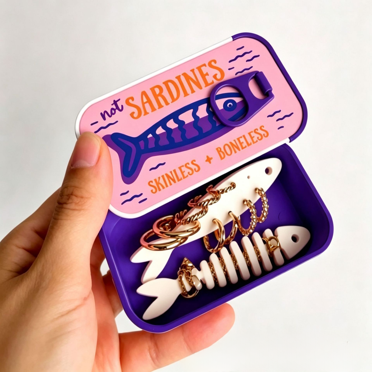 ✨ Sardine Mini Luxe Jewelry Case