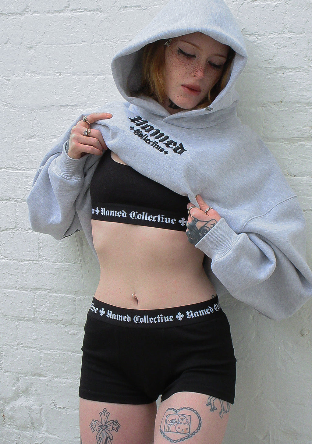 NAMED CLASSICS LOGO BRALETTE BLACK