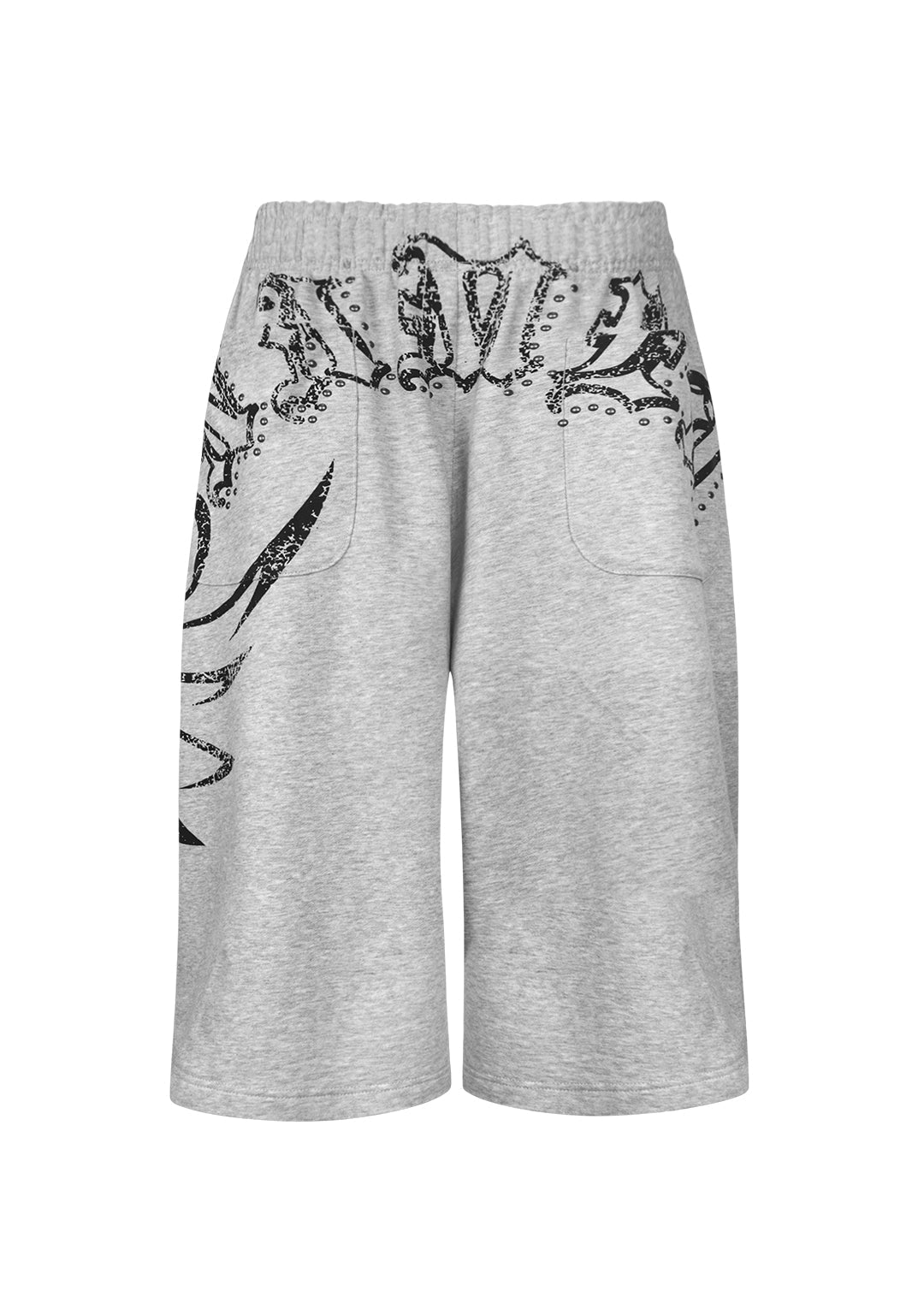 OUTLAW OVERSIZED SWEATSHORTS GREY MARL