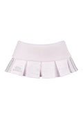 MALFUNCTION SPORTY PLEATED MINI SKIRT BABY PINK