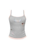 WHISPER DOUBLE LAYER CAMI TOP GREY MARL