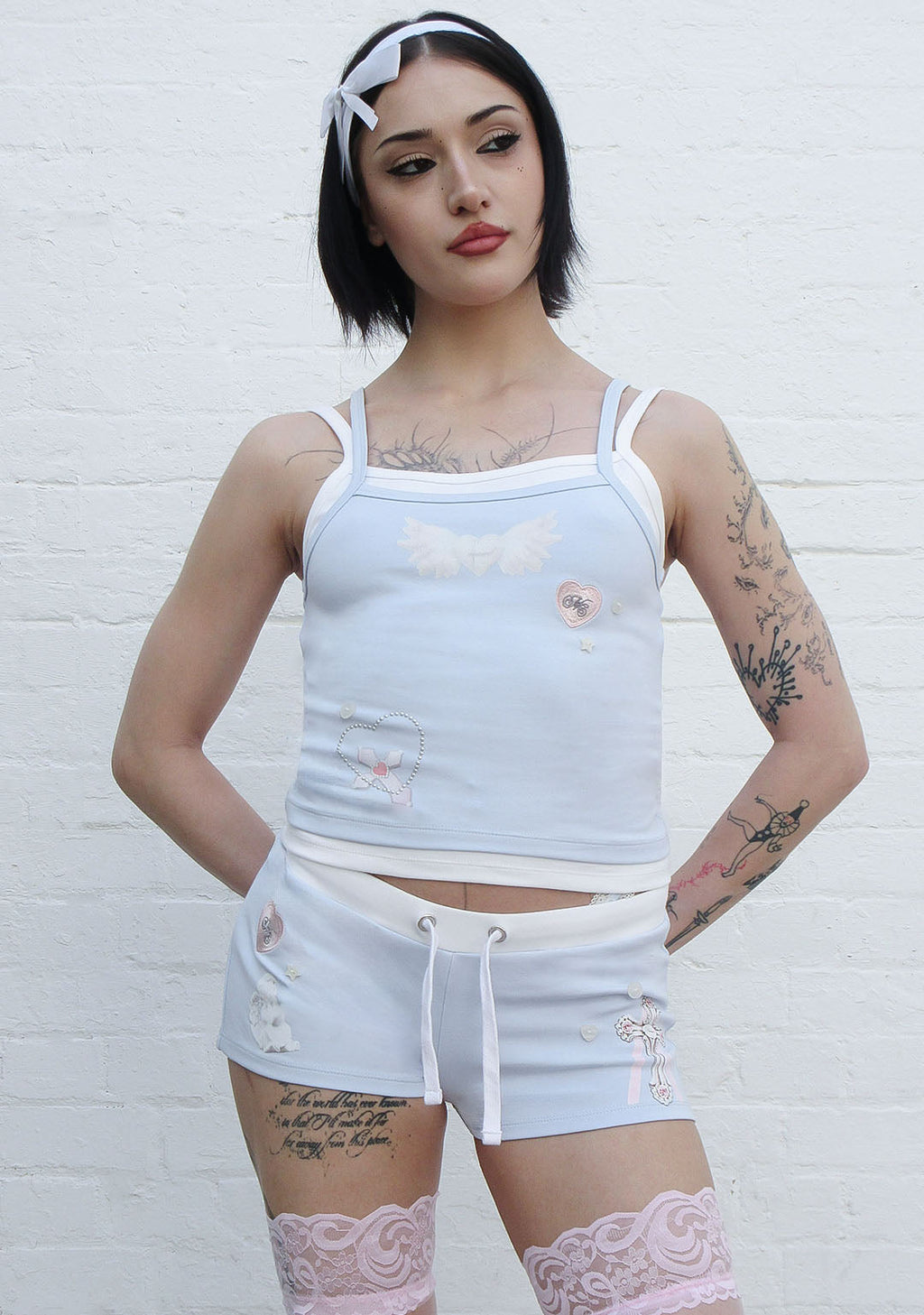 WHISPER MICRO HOTPANT SHORTS BABY BLUE