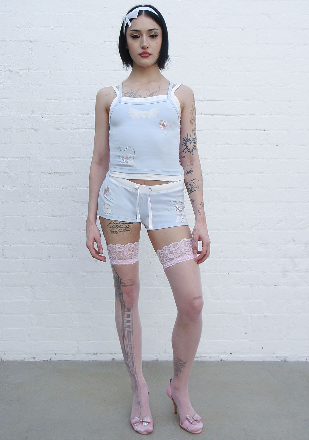 WHISPER MICRO HOTPANT SHORTS BABY BLUE