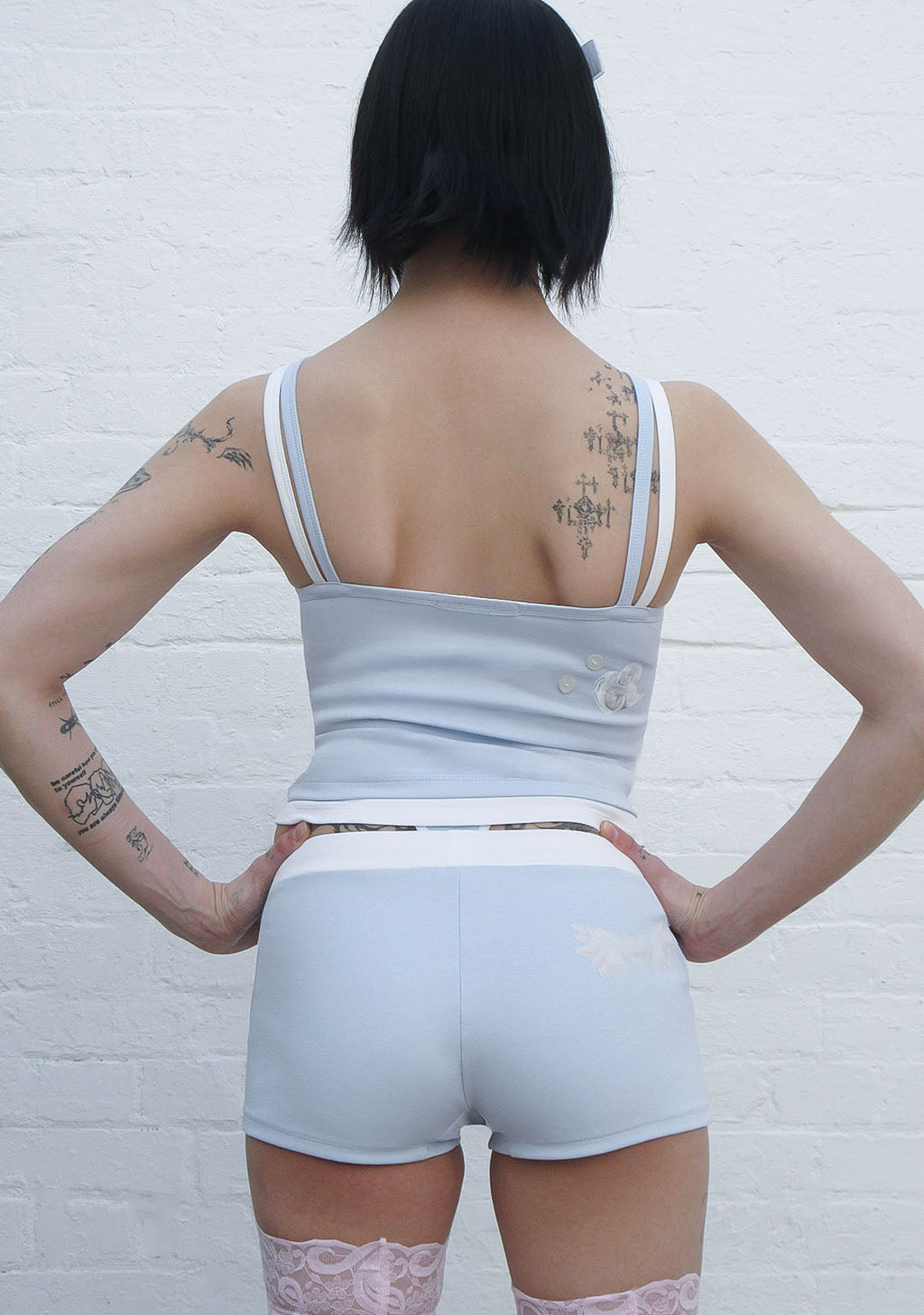 WHISPER MICRO HOTPANT SHORTS BABY BLUE
