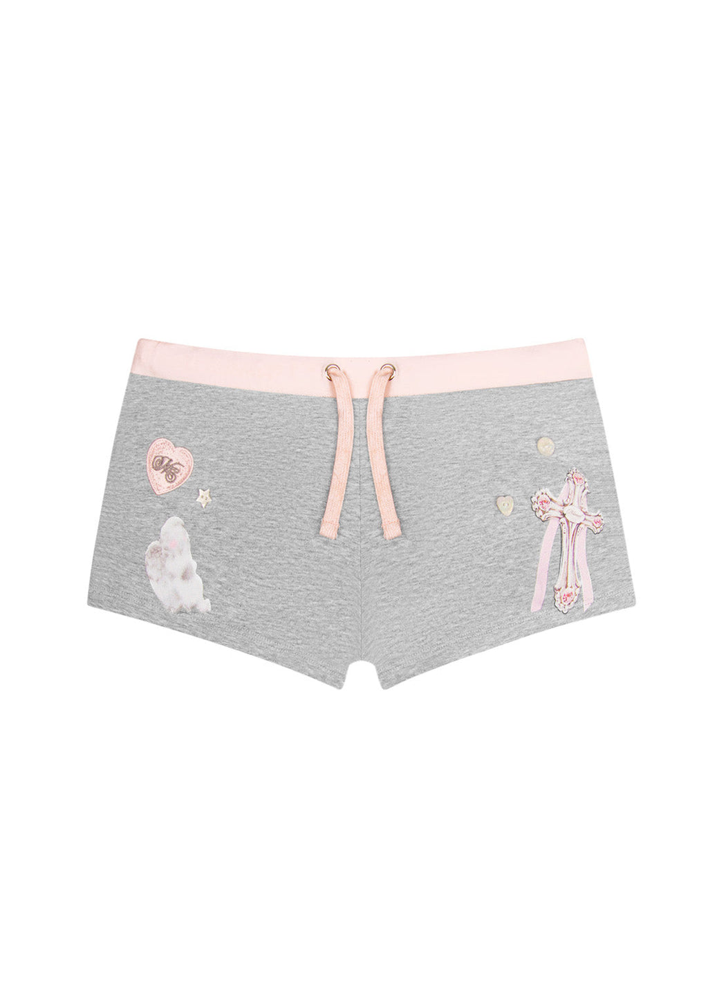 WHISPER MICRO HOTPANT SHORTS GREY MARL